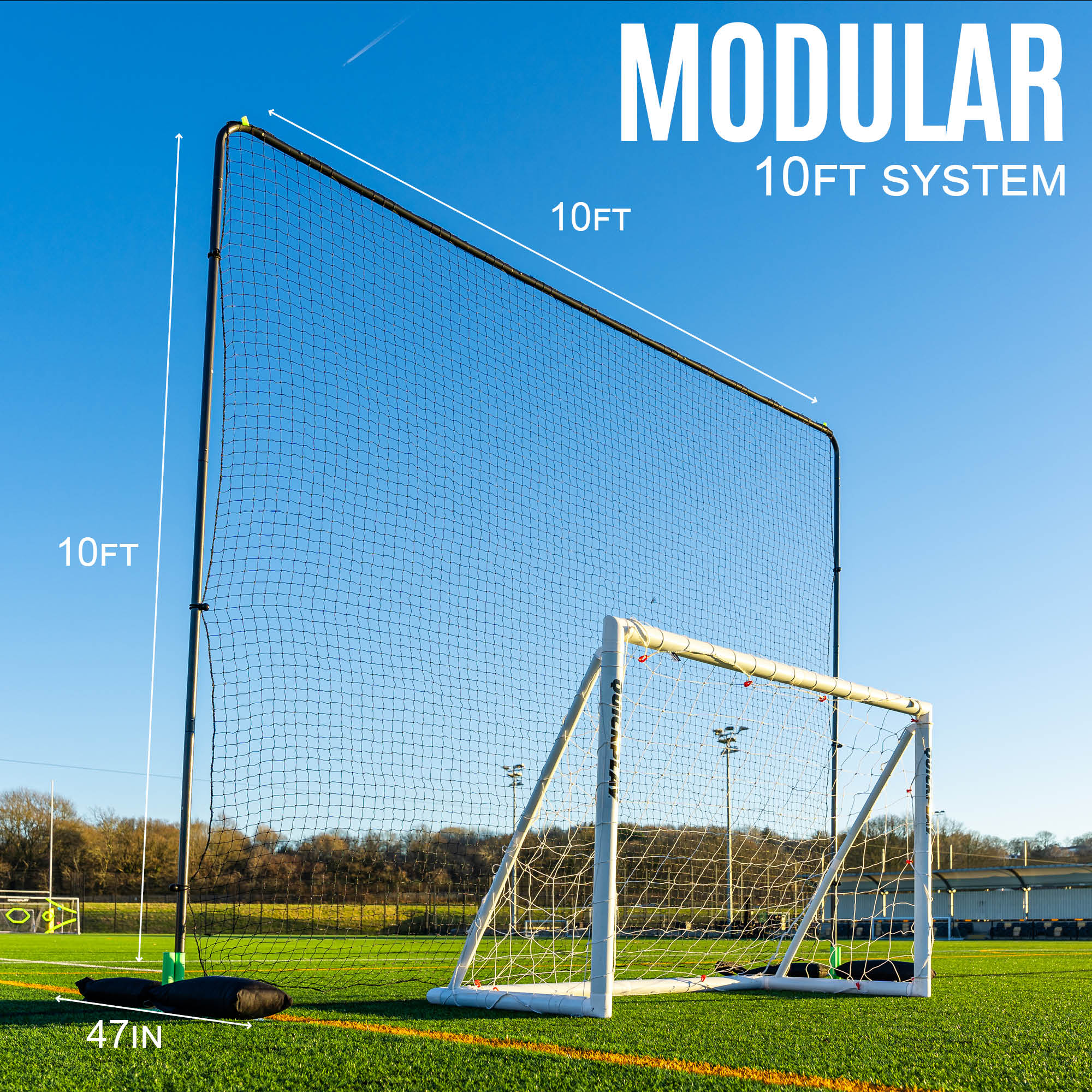 10ft Barrier Net System Freestanding (Multiple Sizes) - Image 10