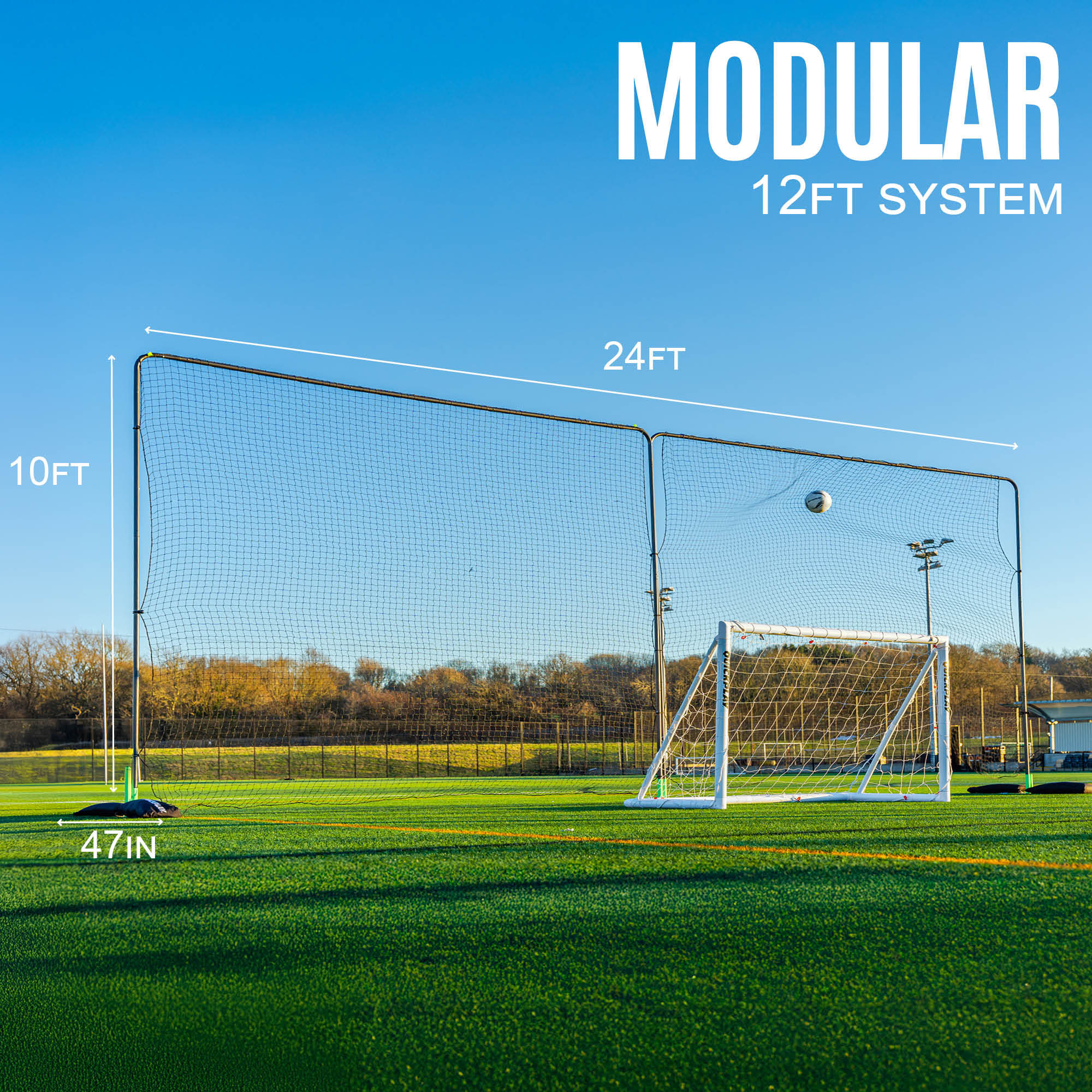 10ft Barrier Net System Freestanding (Multiple Sizes) - Image 14