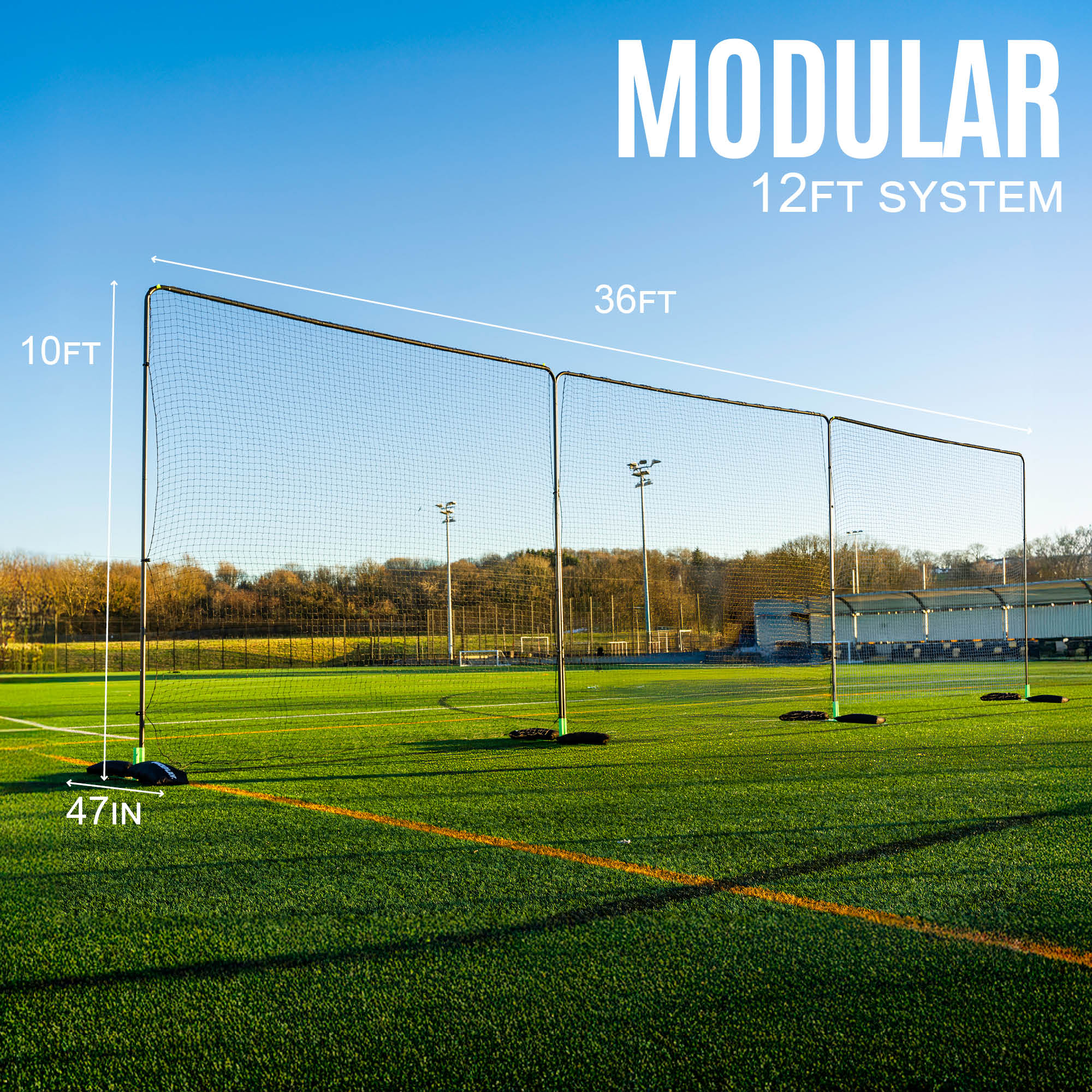 10ft Barrier Net System Freestanding (Multiple Sizes) - Image 15