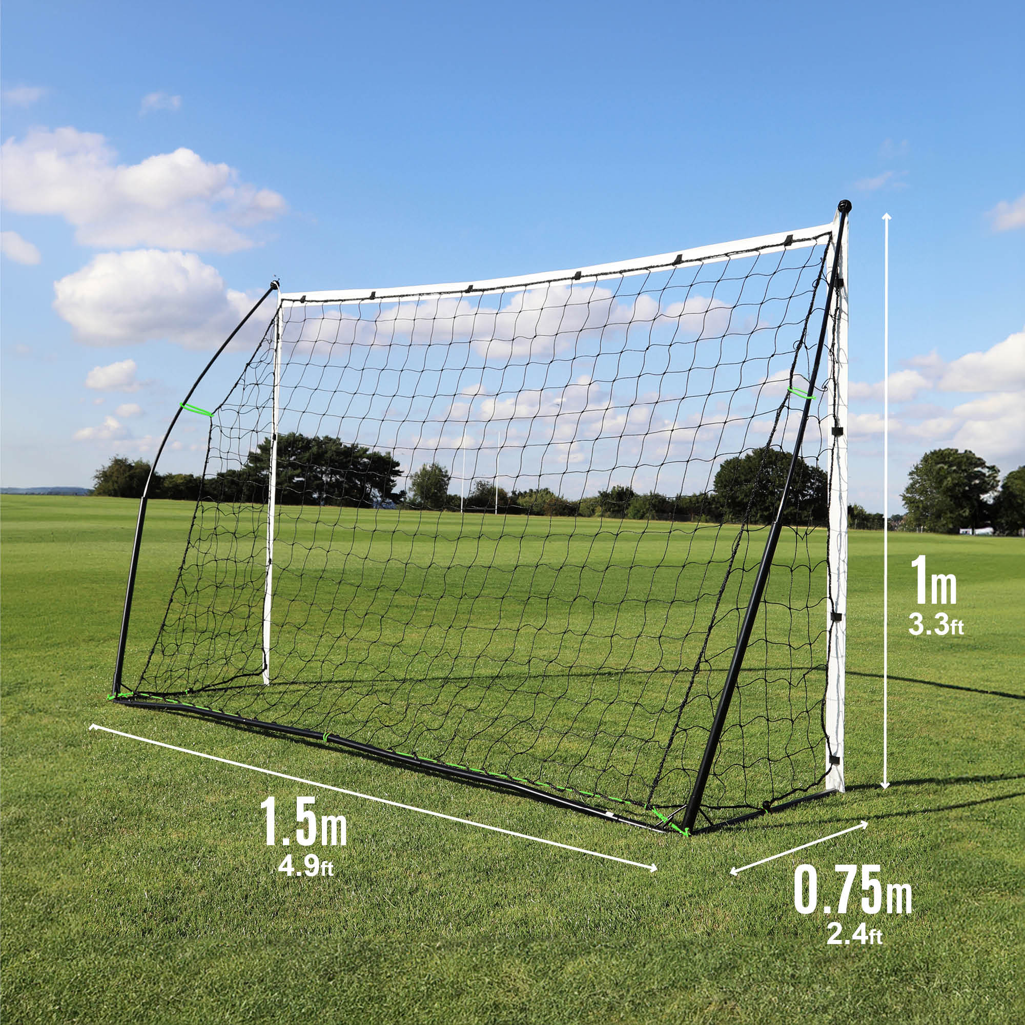 KICKSTER Portable Football Goal 5x3' - Image 6