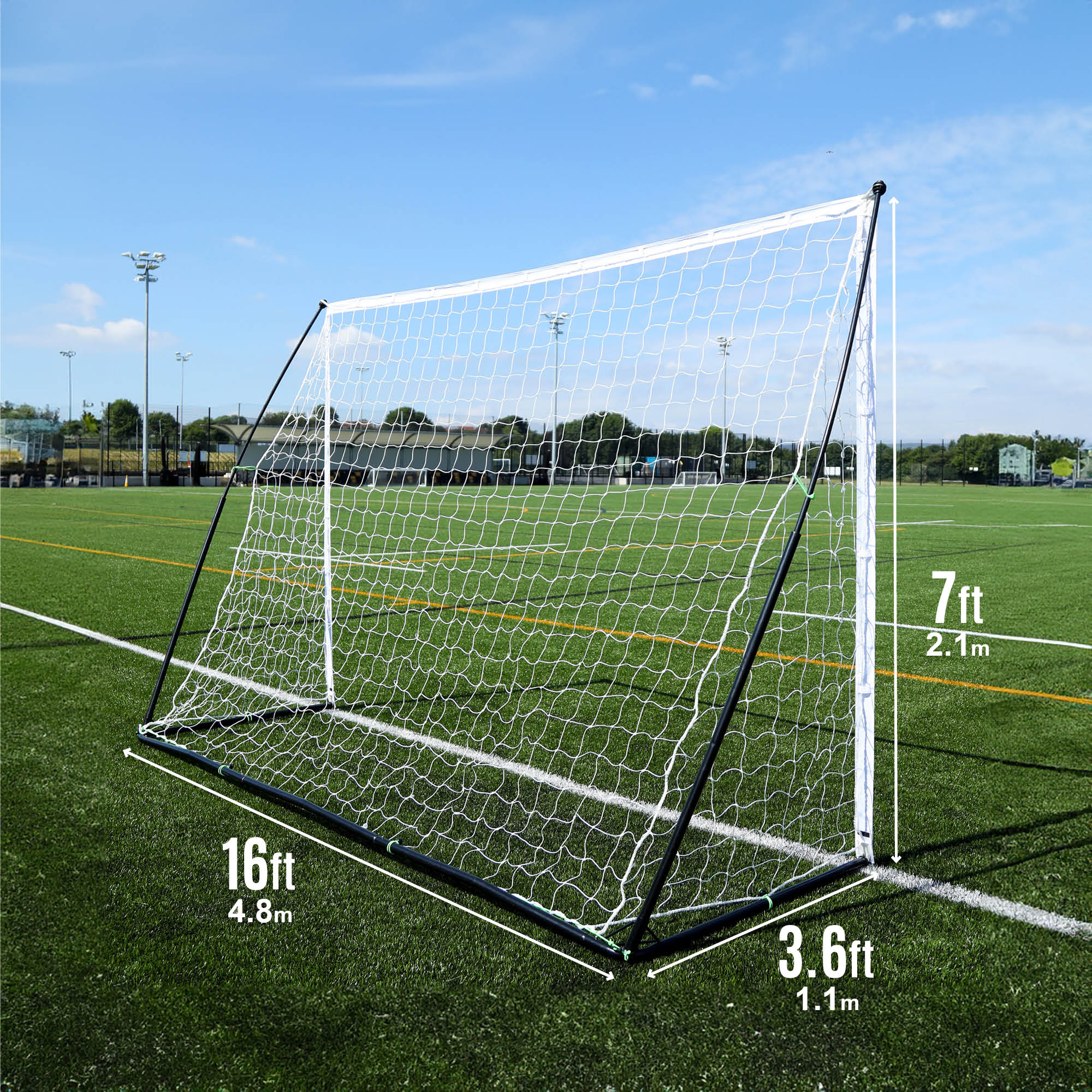 KICKSTER Elite Portable Football Goal 16x7' - Image 8