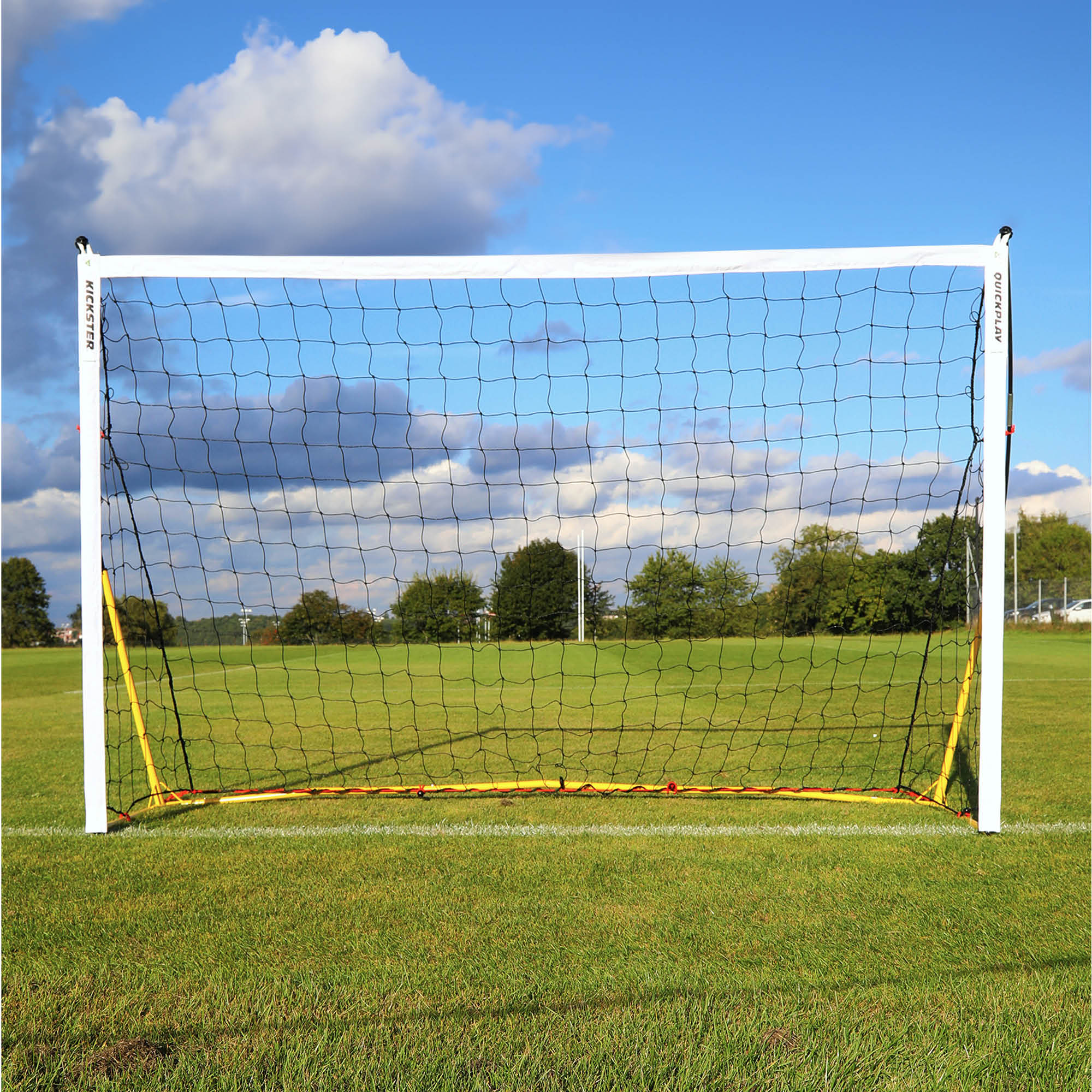 KICKSTER Portable Football Goal 8x5' (Yellow) - Image 5