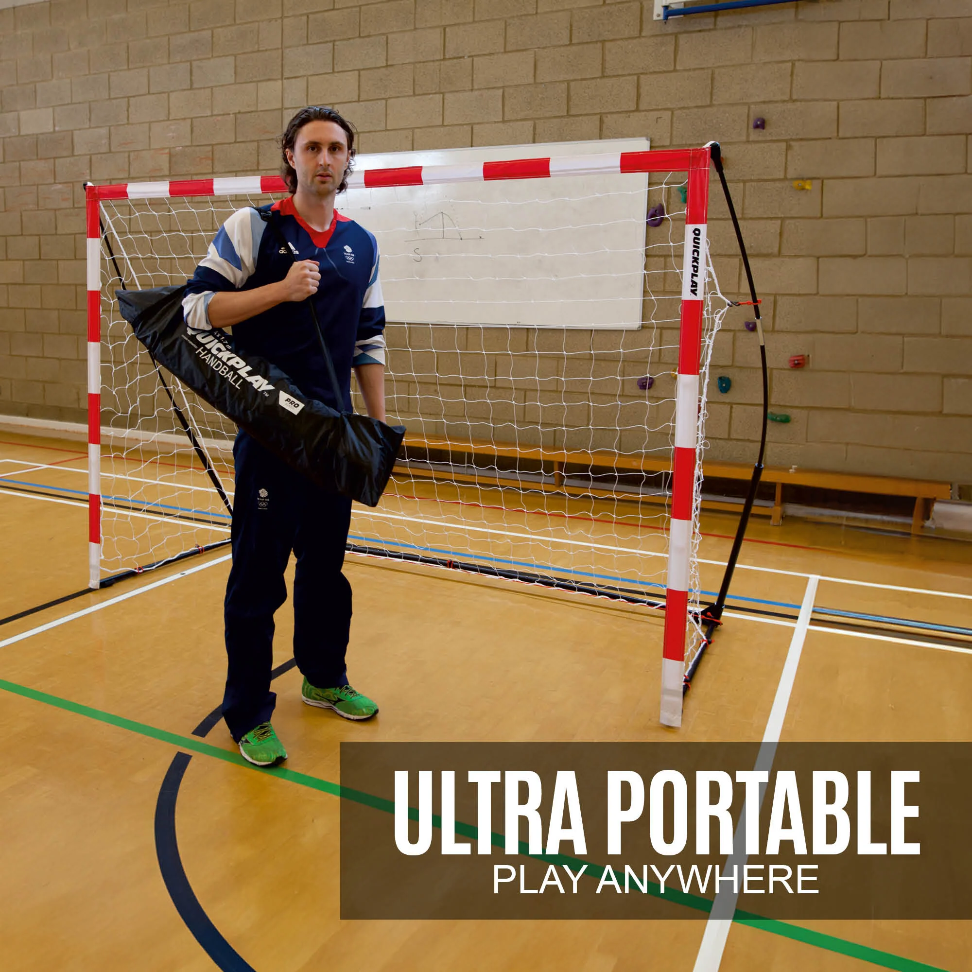 Portable Handball Goal Junior 2.4x1.7m - Image 4
