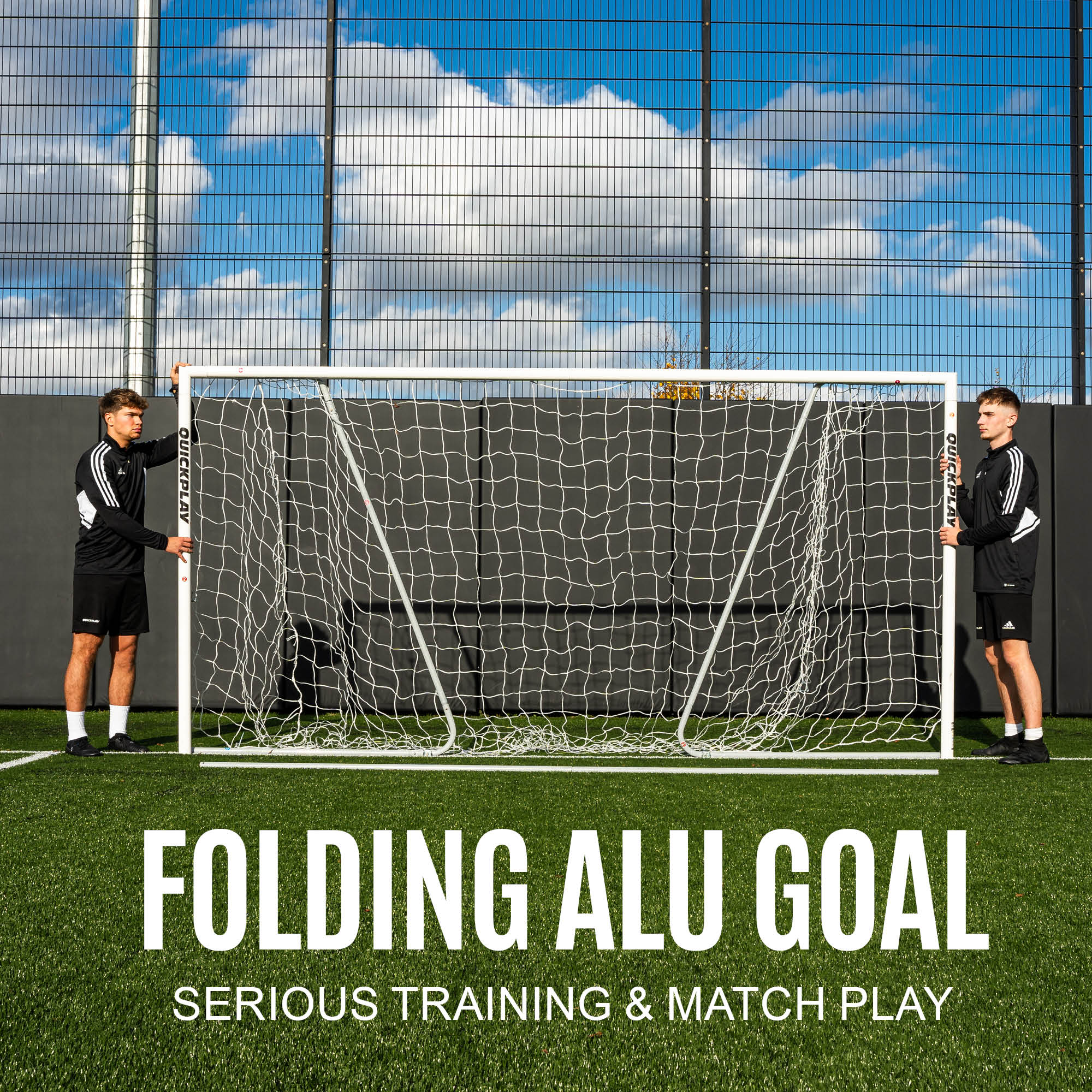 PRO ALU Match Football Goal 12x6' - Image 3