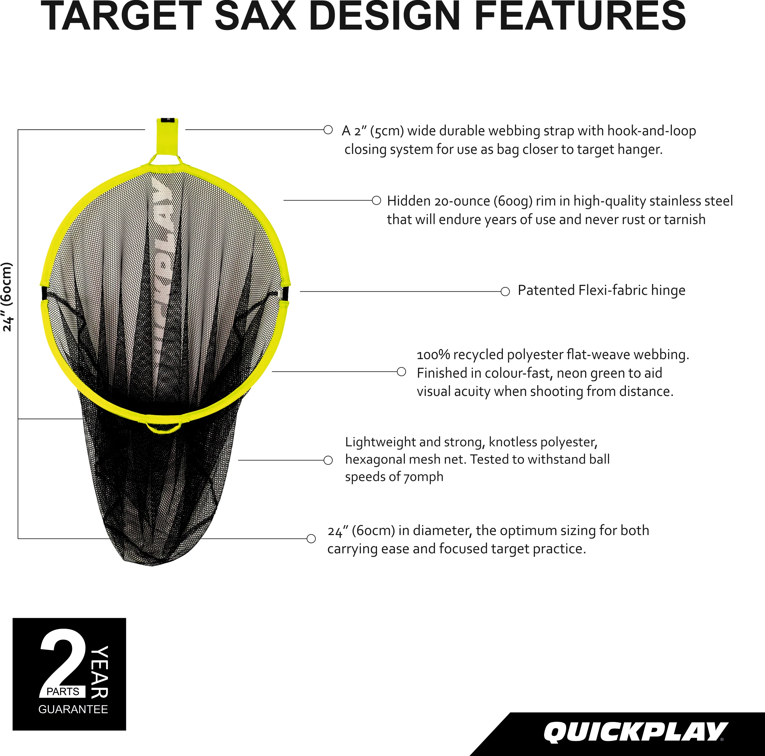 TARGET SAX 2-in-1 Top Bins Goal Target & Football Bag - Image 11